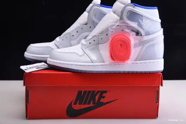Cheap Kickmax 1 Air CK6637-104 Racer High White Jordan Zoom Blue Retro 0413